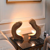 Twin Flame Live Edge Lamp
